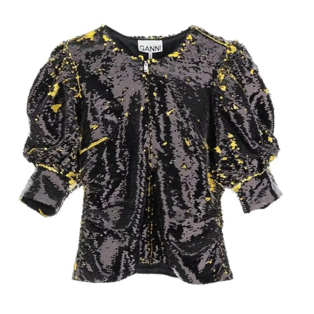 Ganni Two Tone Sequin Top plus free handbag!